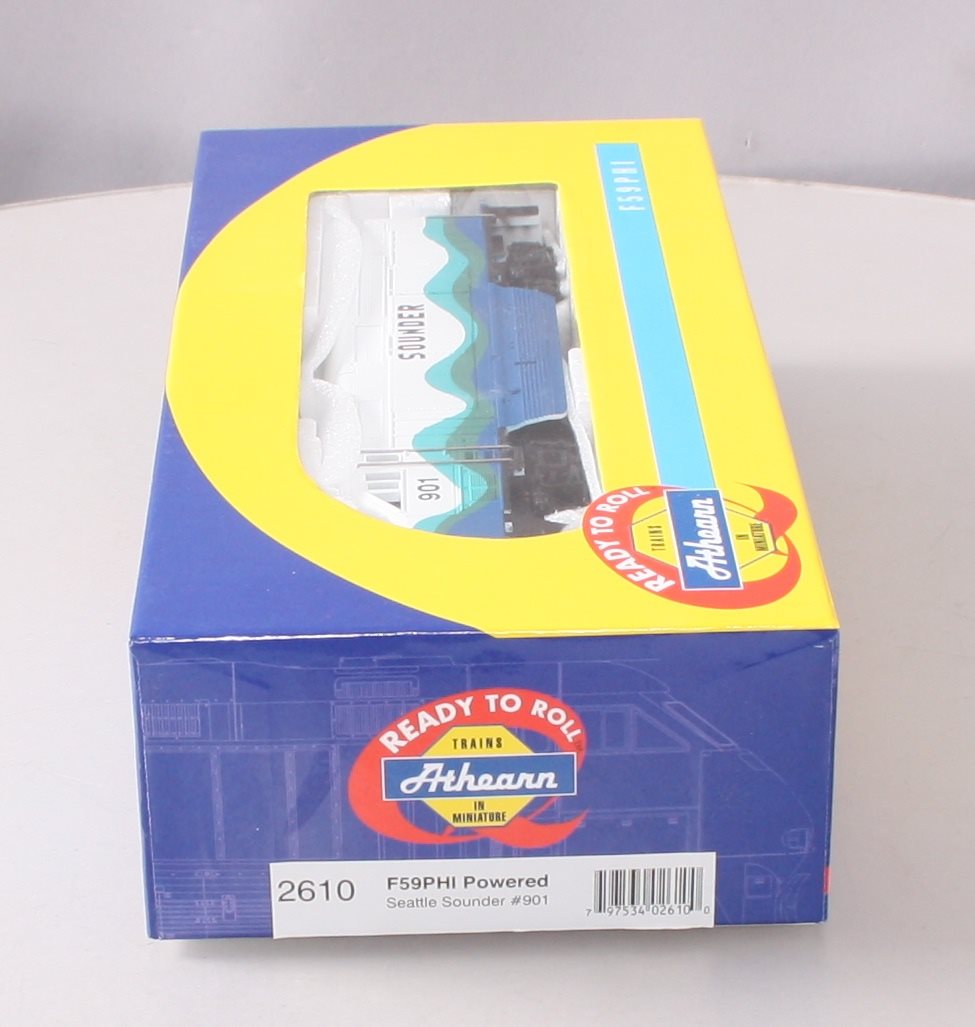 Athearn 2610 HO Scale Seattle Sounder F59PHI Powered Diesel Locomotive #901 LN/Box