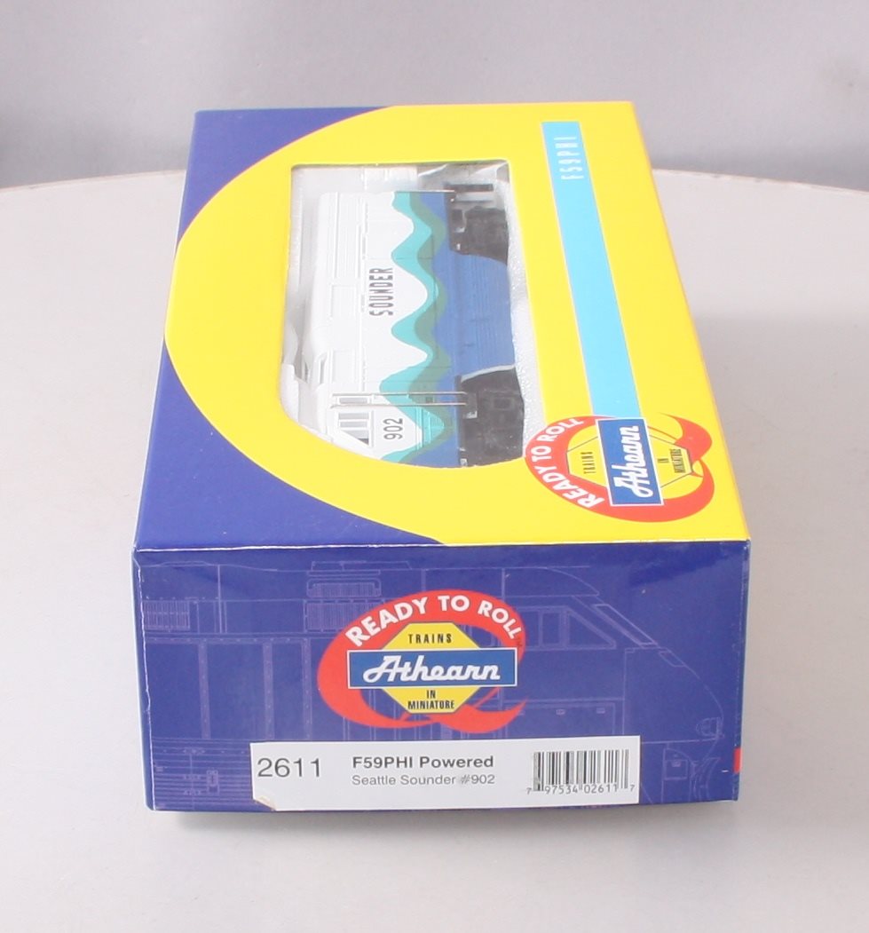 Athearn 2611 HO Scale Seattle Sounder F59PHI Powered Diesel Locomotive #902 LN/Box
