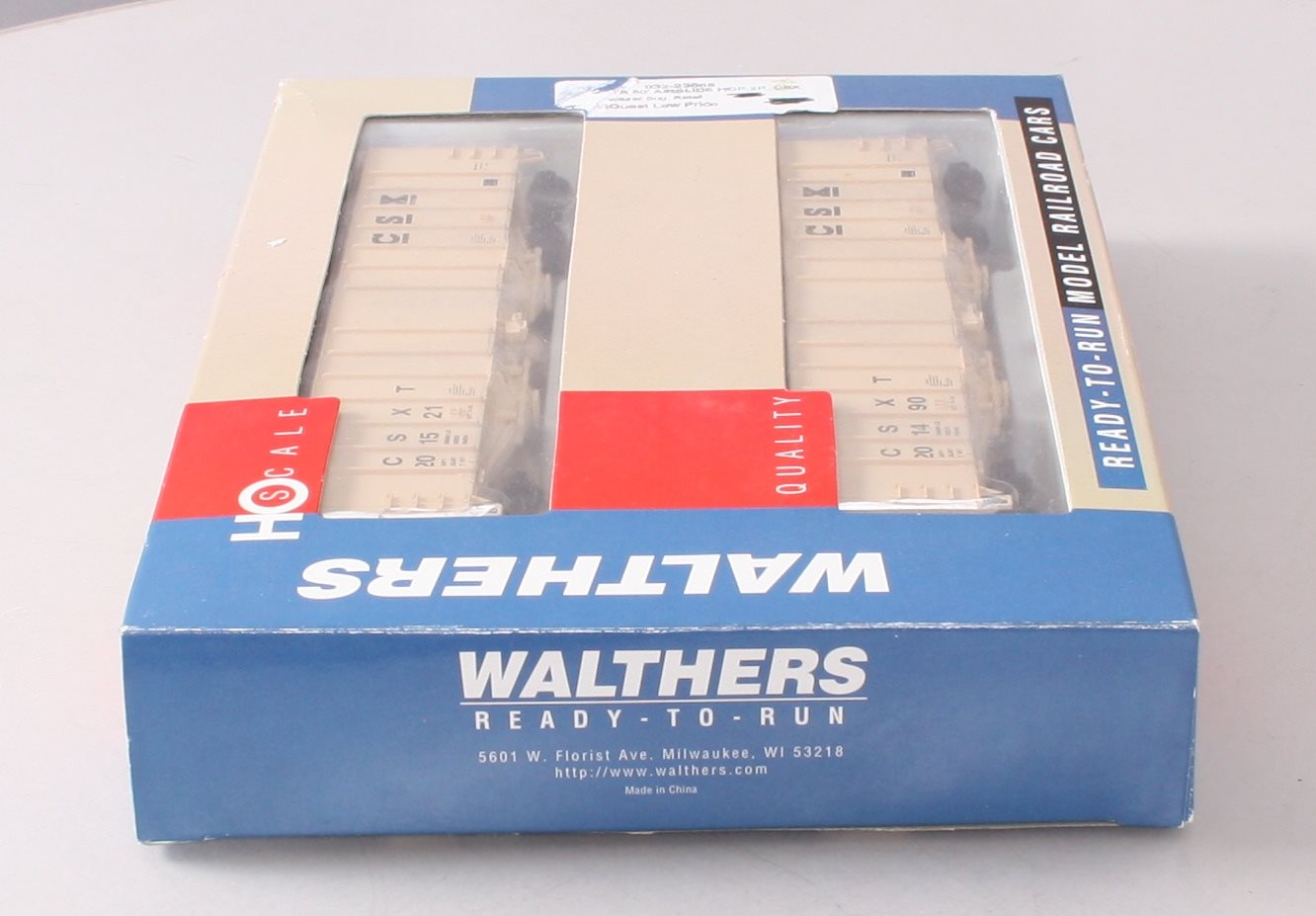 Walthers 932-23685 HO Scale CSXT 50' Airslide Covered Hoppers (2-Pack) LN/Box