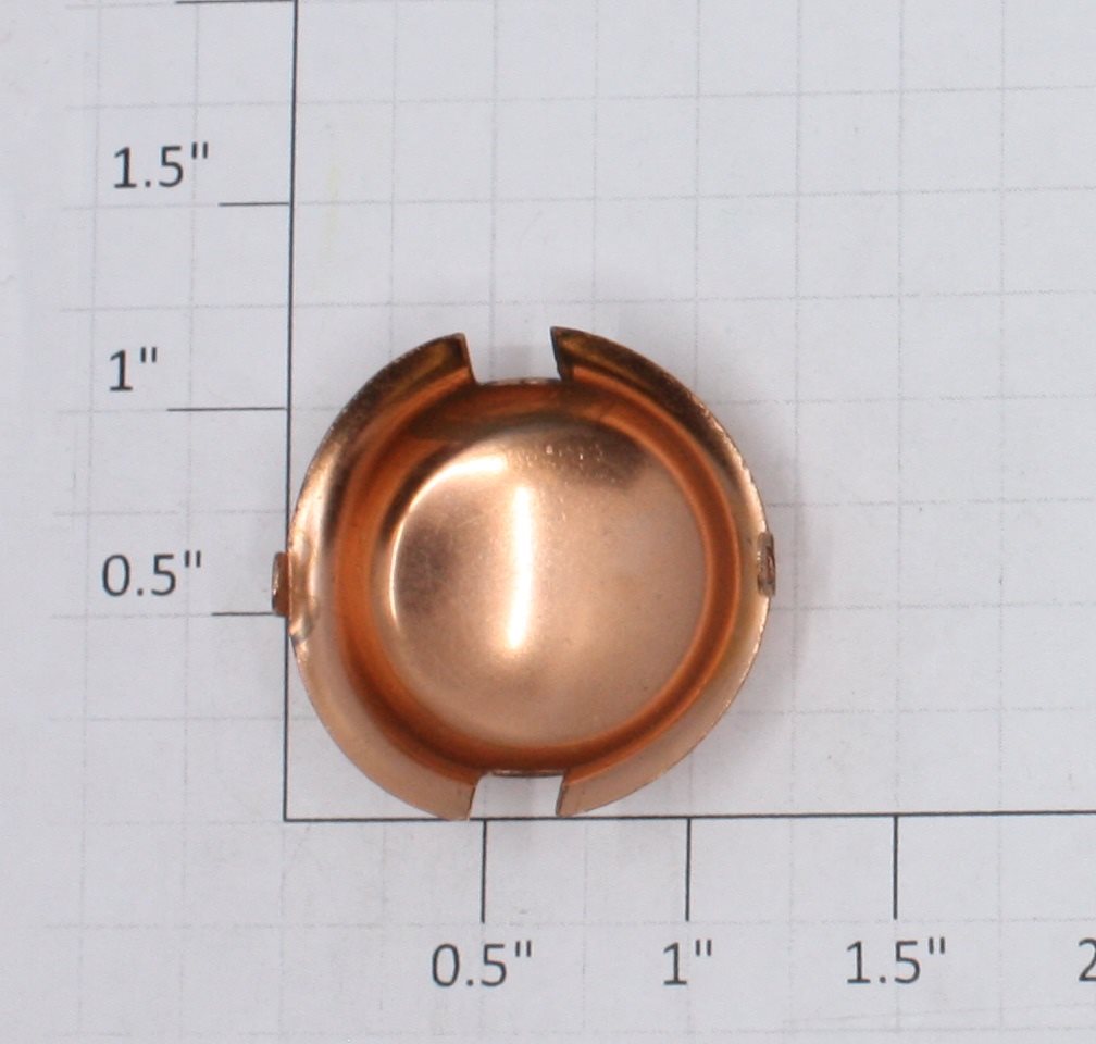 MTH 385-5 Copper Round Metal Steam Dome Fits 385E 392E 1835E