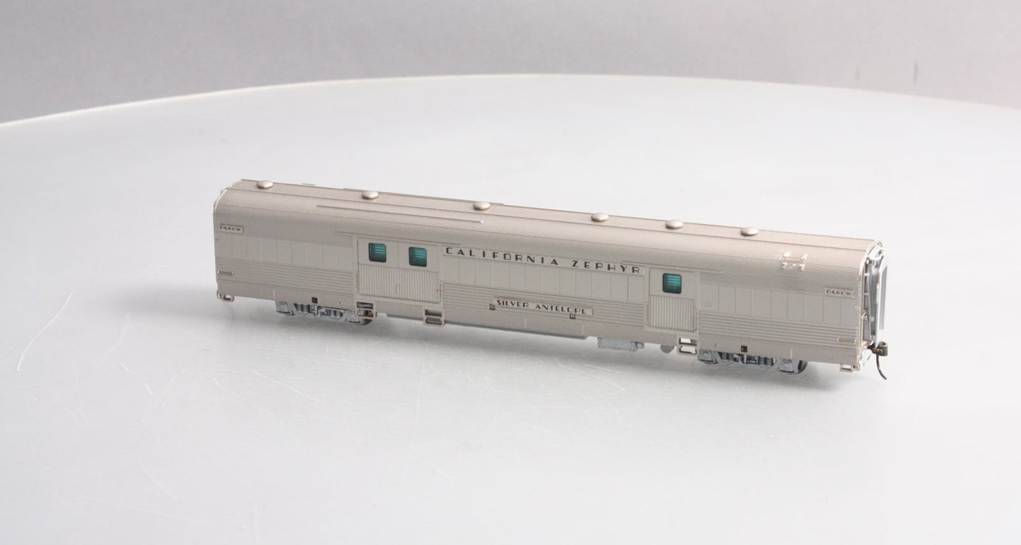 Broadway Limited 513 HO D&RGW 'Silver Antelope' Baggage Car #1100