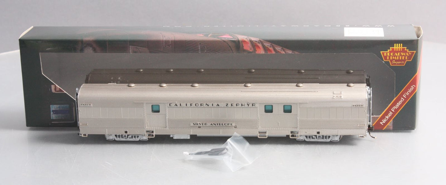 Broadway Limited 513 HO D&RGW 'Silver Antelope' Baggage Car #1100