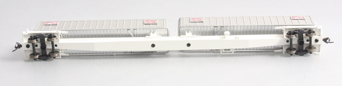 Walthers 932-3926 HO Milwaukee Road Flexi-Van Flat Car w/Trailer #7028