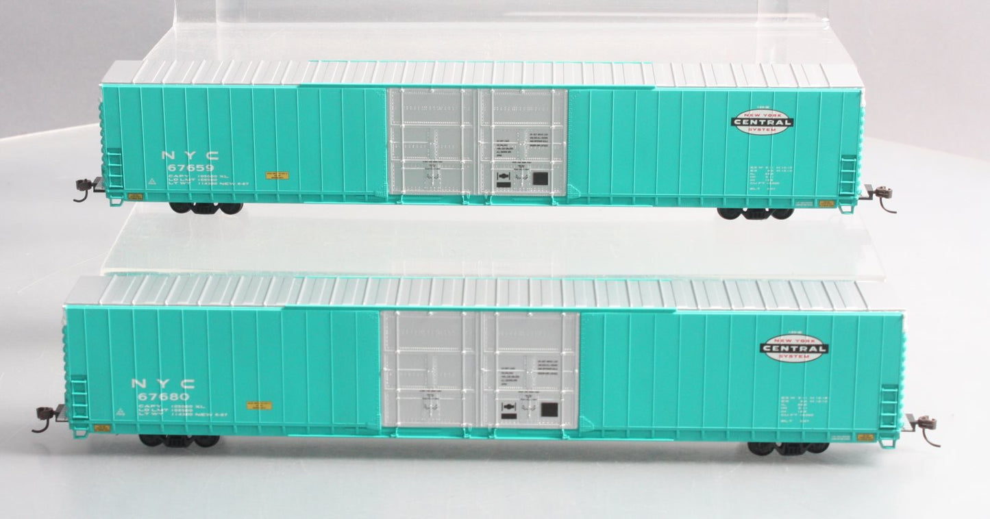 Walthers 932-23503 HO Scale New York Central Box Cars (Pack of 2) EX/Box
