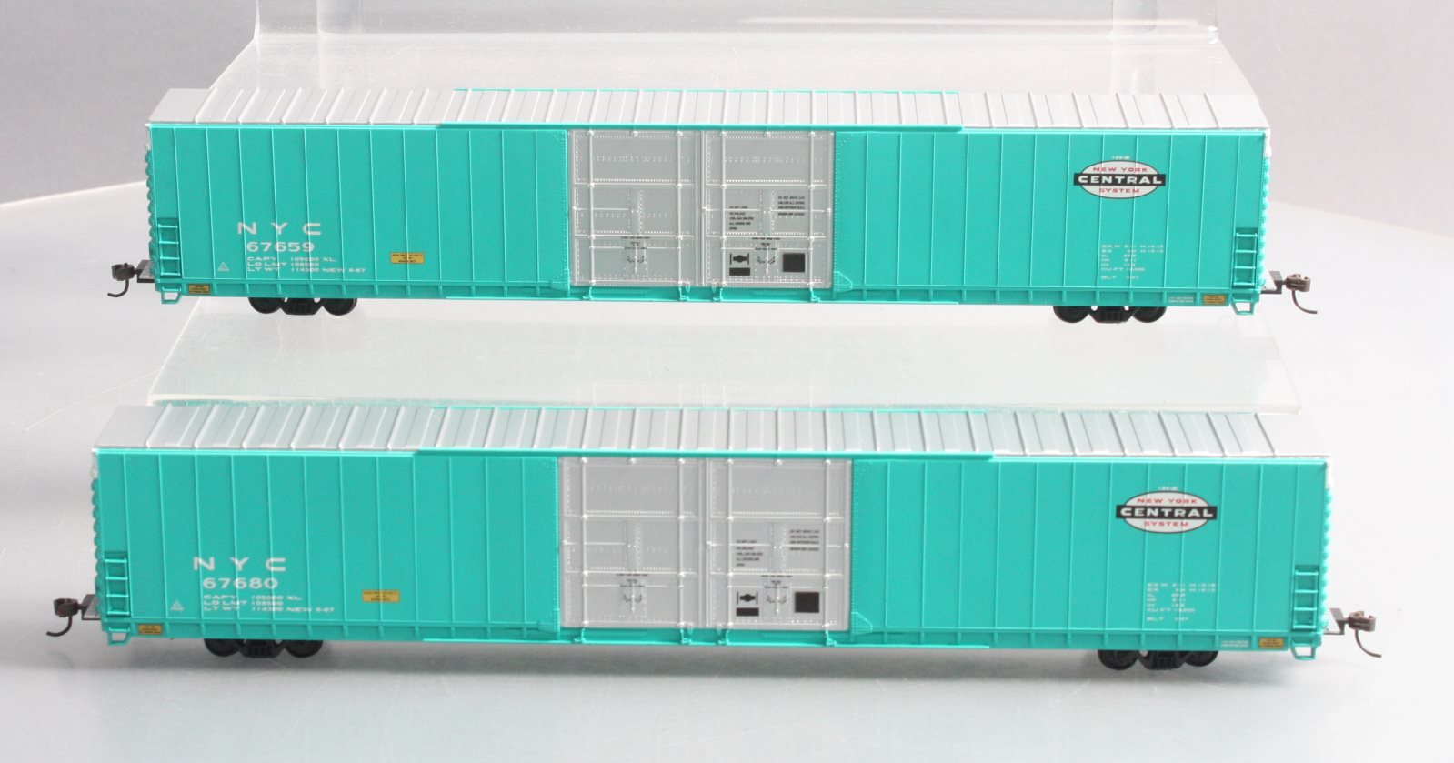 Walthers 932-23503 HO Scale New York Central Box Cars (Pack of 2) EX/Box