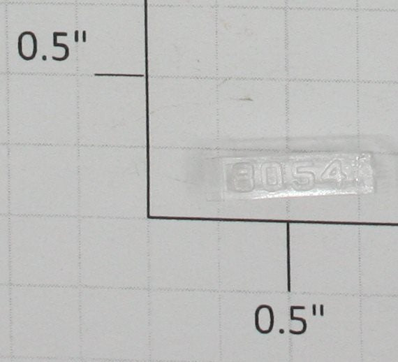 Lionel 8054-10 Right Hand Clear Raised Number Marker Lens/Number Board