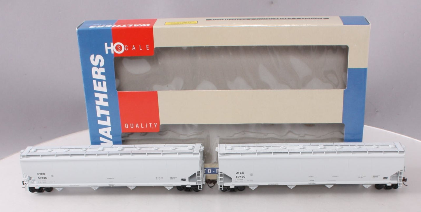 Walthers 932-27152 HO Scale UTCX National 6200 Plastic Hopper Car (Pack of 2) EX/Box