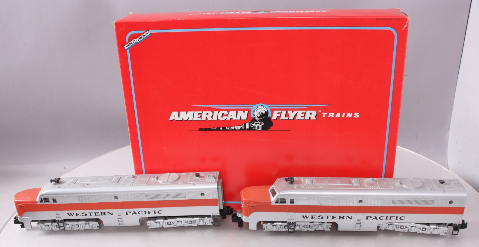 American Flyer 6-48120 S Scale Western Pacific Alco PA AA Diesel Locomotive Set LN/Box
