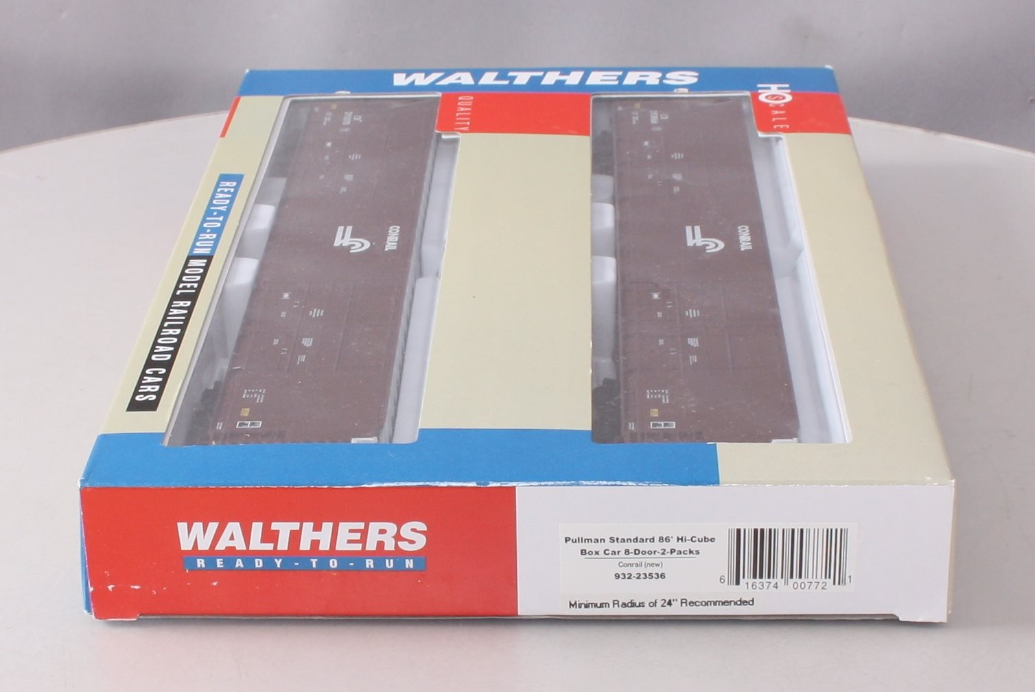 Walthers 932-23536 HO Scale Conrail Box Car (Pack of 2) EX/Box