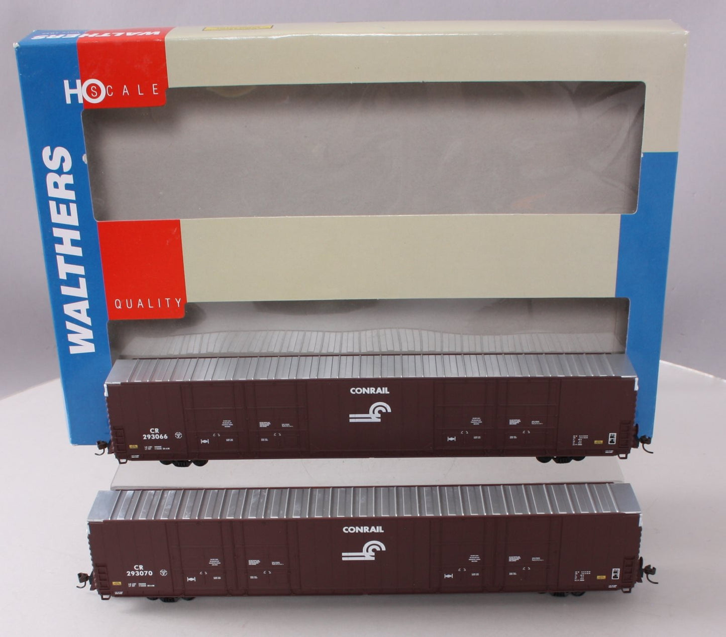 Walthers 932-23536 HO Scale Conrail Box Car (Pack of 2) EX/Box