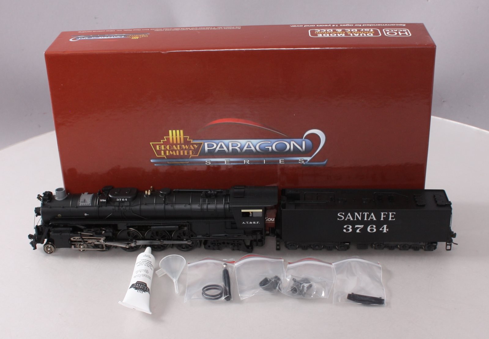 Broadway Limited 2515 HO ATSF 4-8-4 Northern Steam Loco w/DCC & Paragon2™ #3764