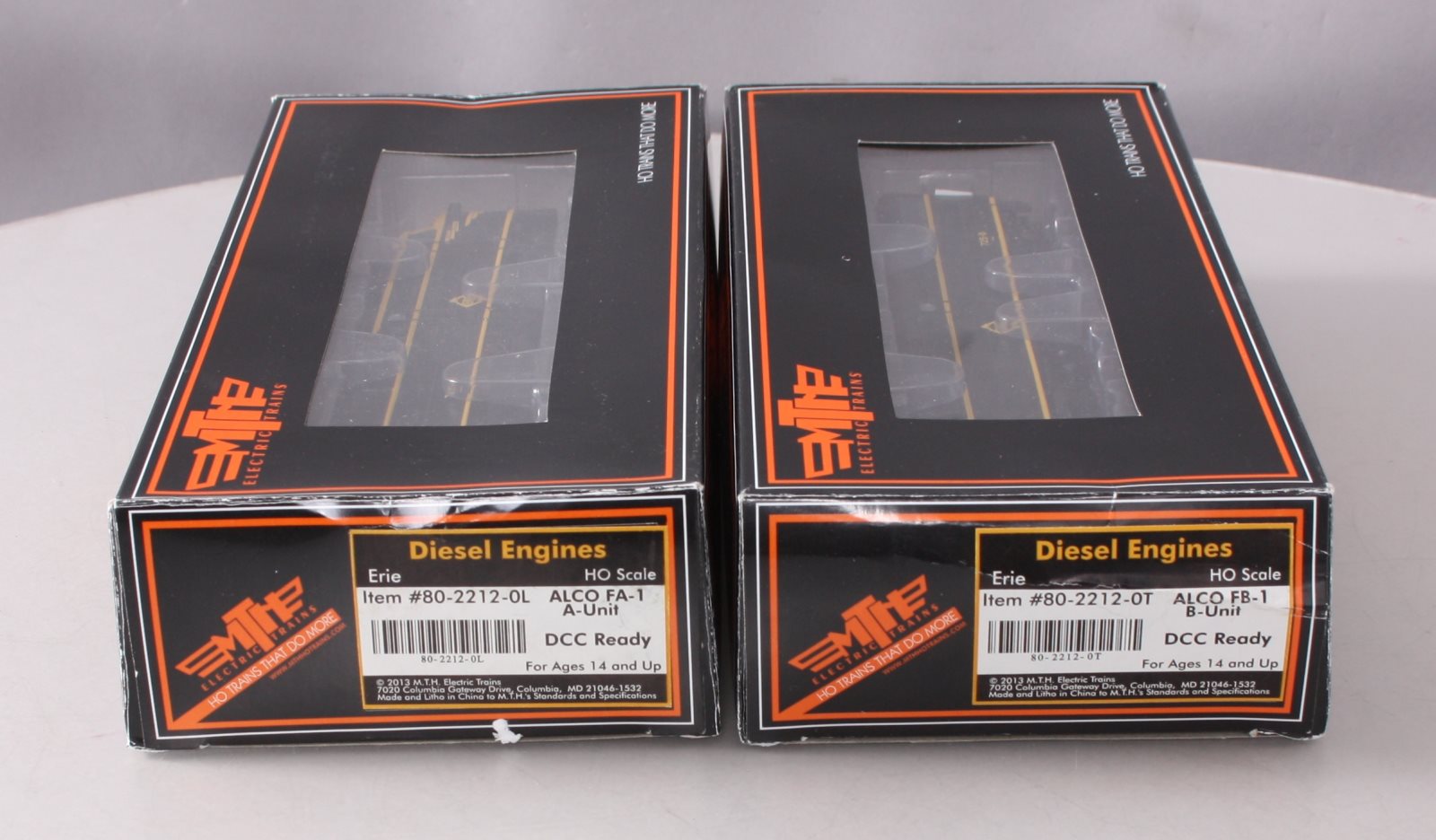 MTH 80-2212-1 HO Erie ALCO FA-1 A/B Diesel Locomotive Proto-Sound 3.0 #725A