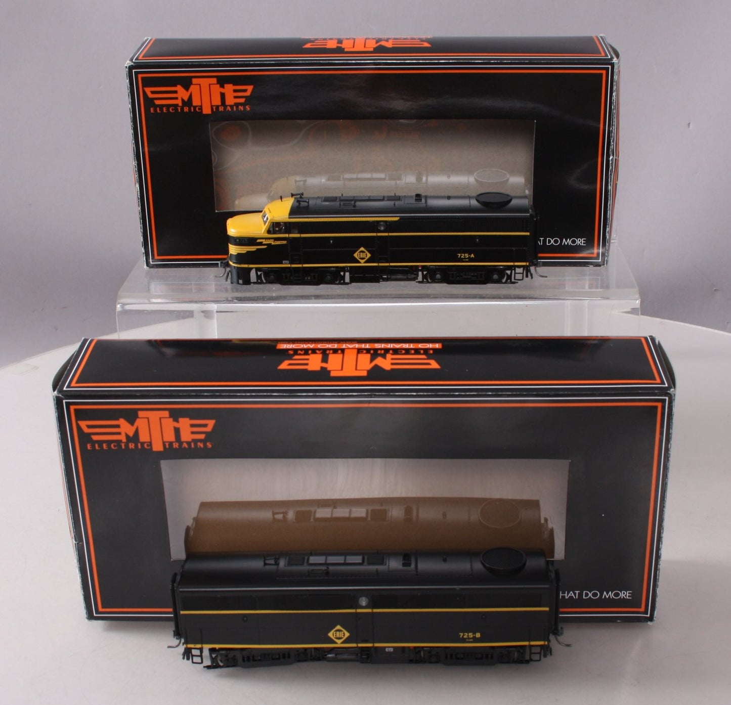 MTH 80-2212-1 HO Erie ALCO FA-1 A/B Diesel Locomotive Proto-Sound 3.0 #725A
