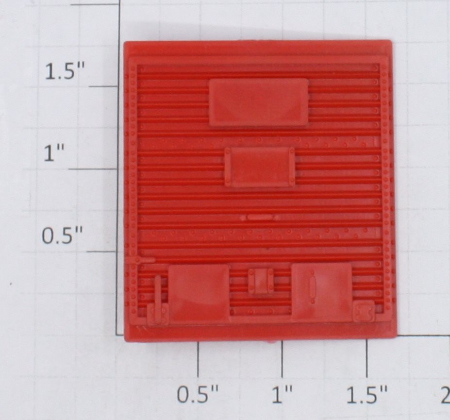 Lionel 6464-7 Red 5-Panel Boxcar Door-No Door Guides