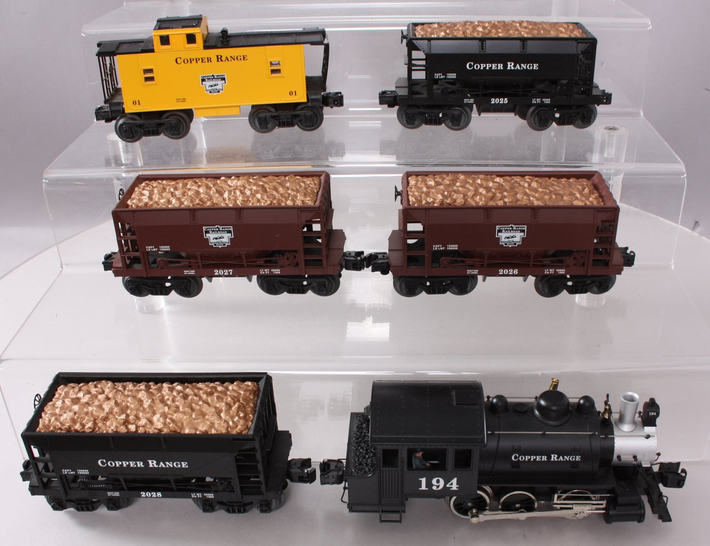 Lionel 6-31990 O Gauge Copper Range Mine Steam Train Set EX/Box