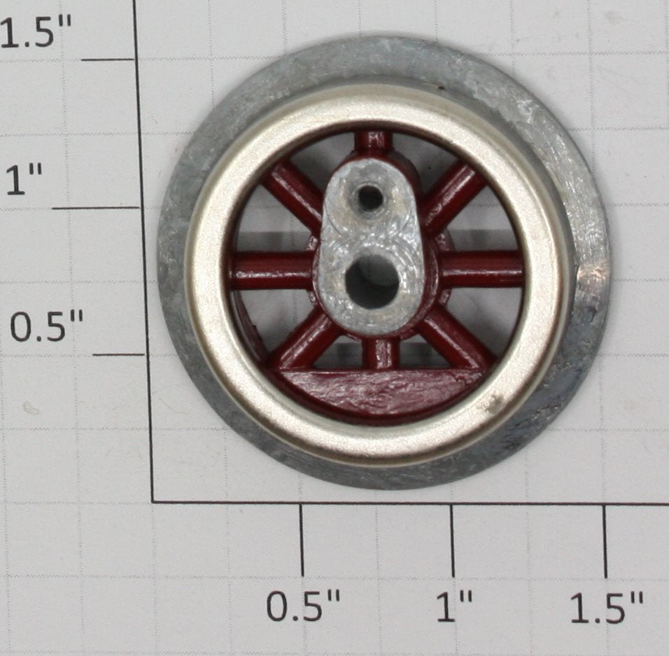 Lionel SLS-255-7 Red Spoked 1-1/2" O Gauge Steam Loco Gear Wheel w/Boss