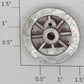 Lionel SLS-255-7 Red Spoked 1-1/2" O Gauge Steam Loco Plain Wheel w/Screw Boss