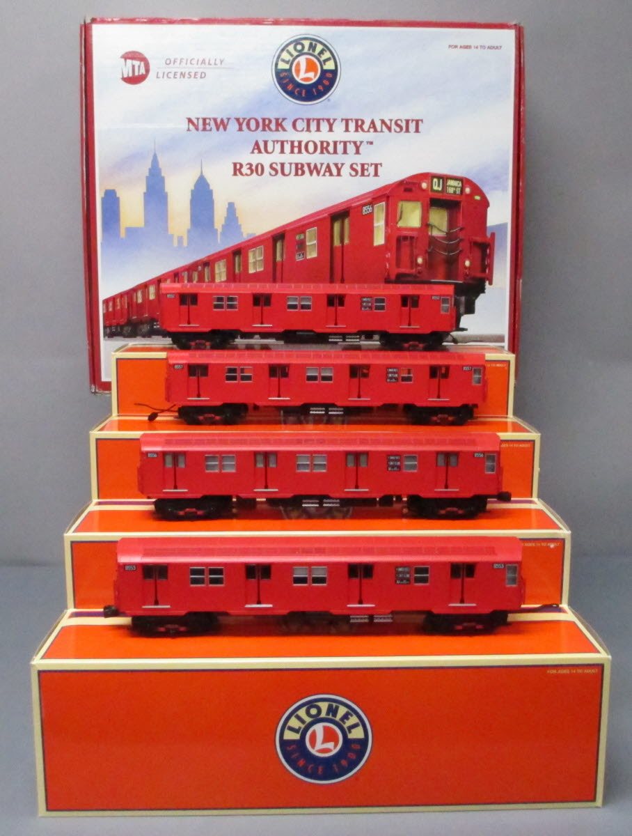 Lionel 6-31794 NYC Transit Authority R30 Subway Set EX/Box