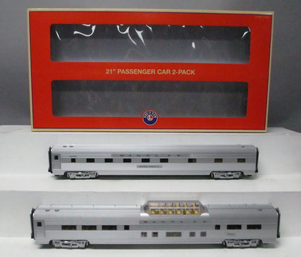 Lionel 1927040 O Santa Fe 21 Passenger Car #2 (Pack of 2) LN/Box