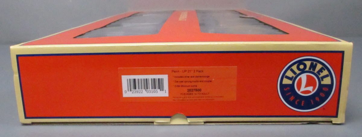 Lionel 2027500 O Gauge Pennsylvania/Union Pacific 21