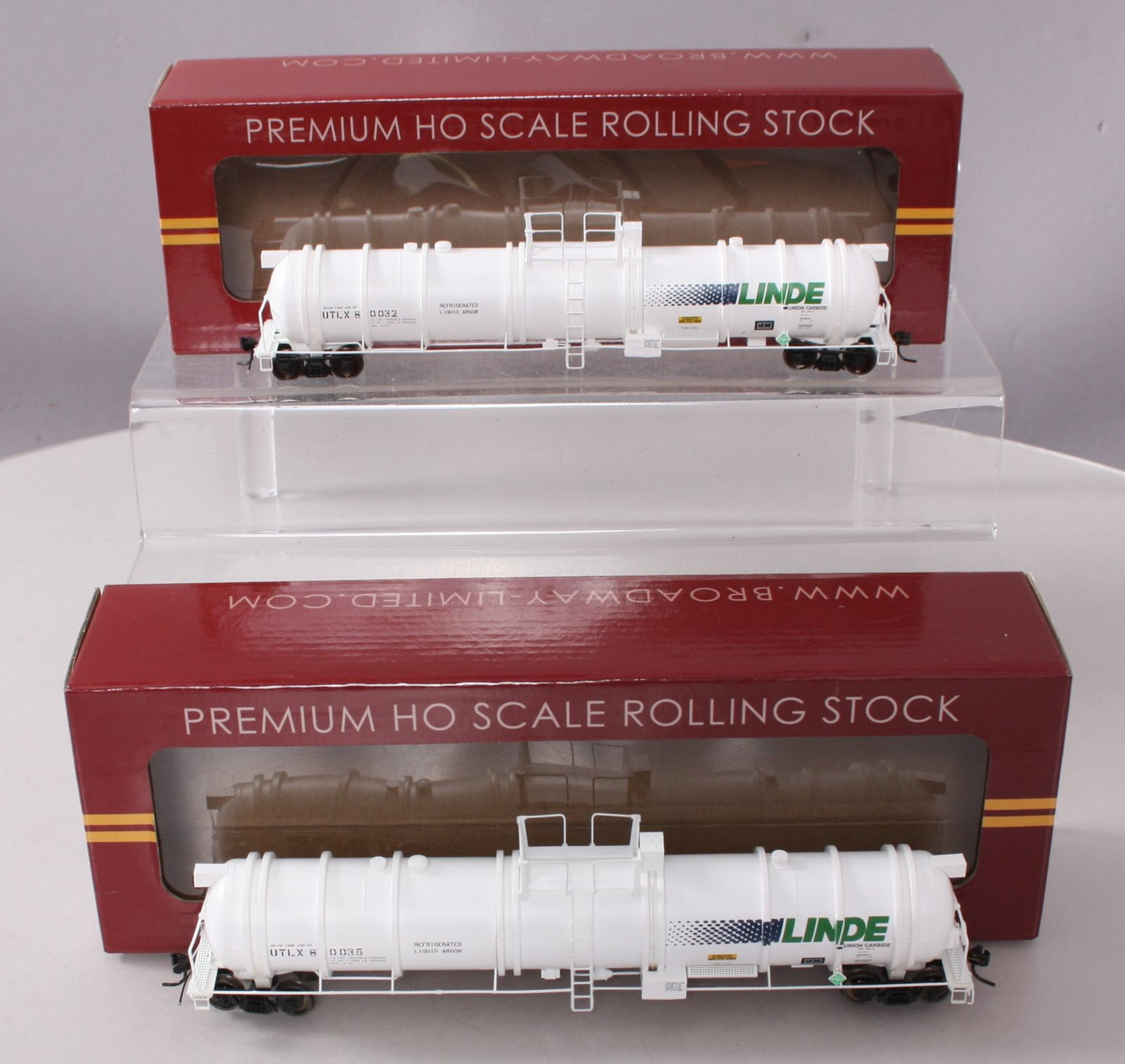 Broadway Limited 6104 HO Linde High-Capacity Cryogenic Tank Car (Pack of 2) LN/Box