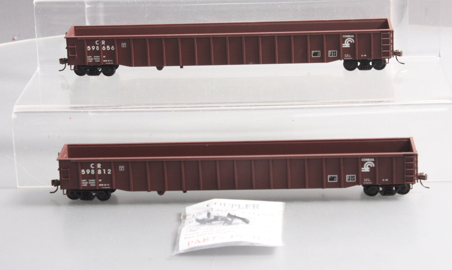 Walthers 932-23278 HO Scale Conrail 65' Mill Gondola Cars (Pack of 2) EX/Box