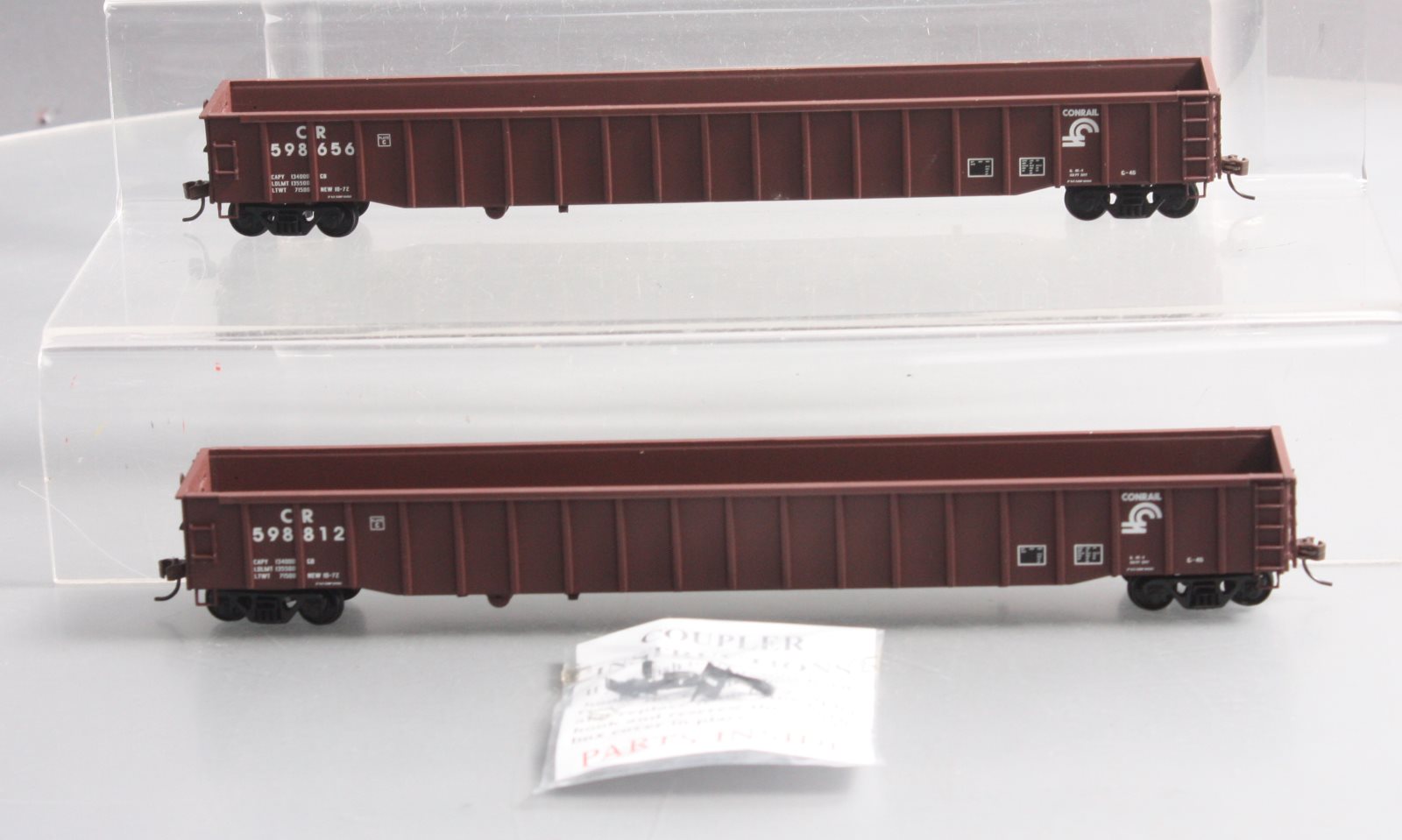 Walthers 932-23278 HO Scale Conrail 65' Mill Gondola Cars (Pack of 2) EX/Box