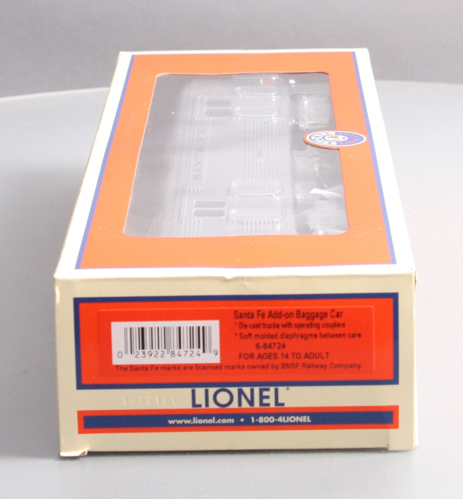 Lionel 6-84724 O Santa Fe Add-On Baggage Car #1386 LN/Box