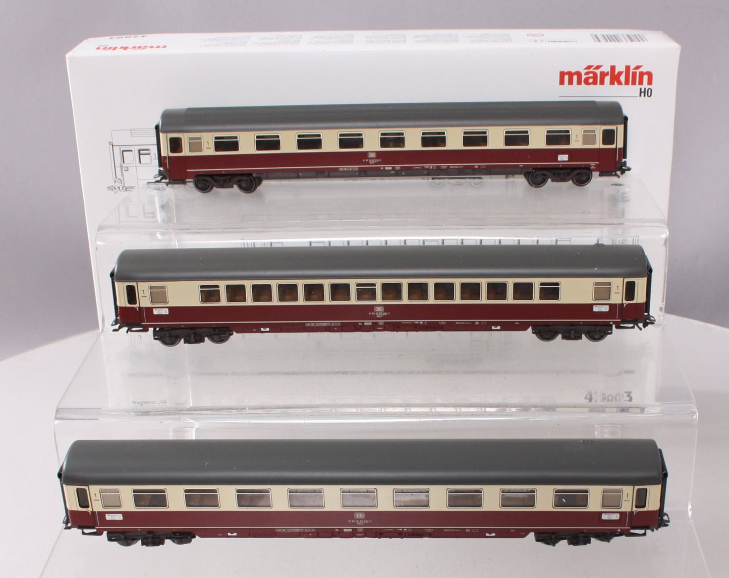 Marklin 42993 HO Deutsche Bahn South Wind Passenger Car Set EX/Box