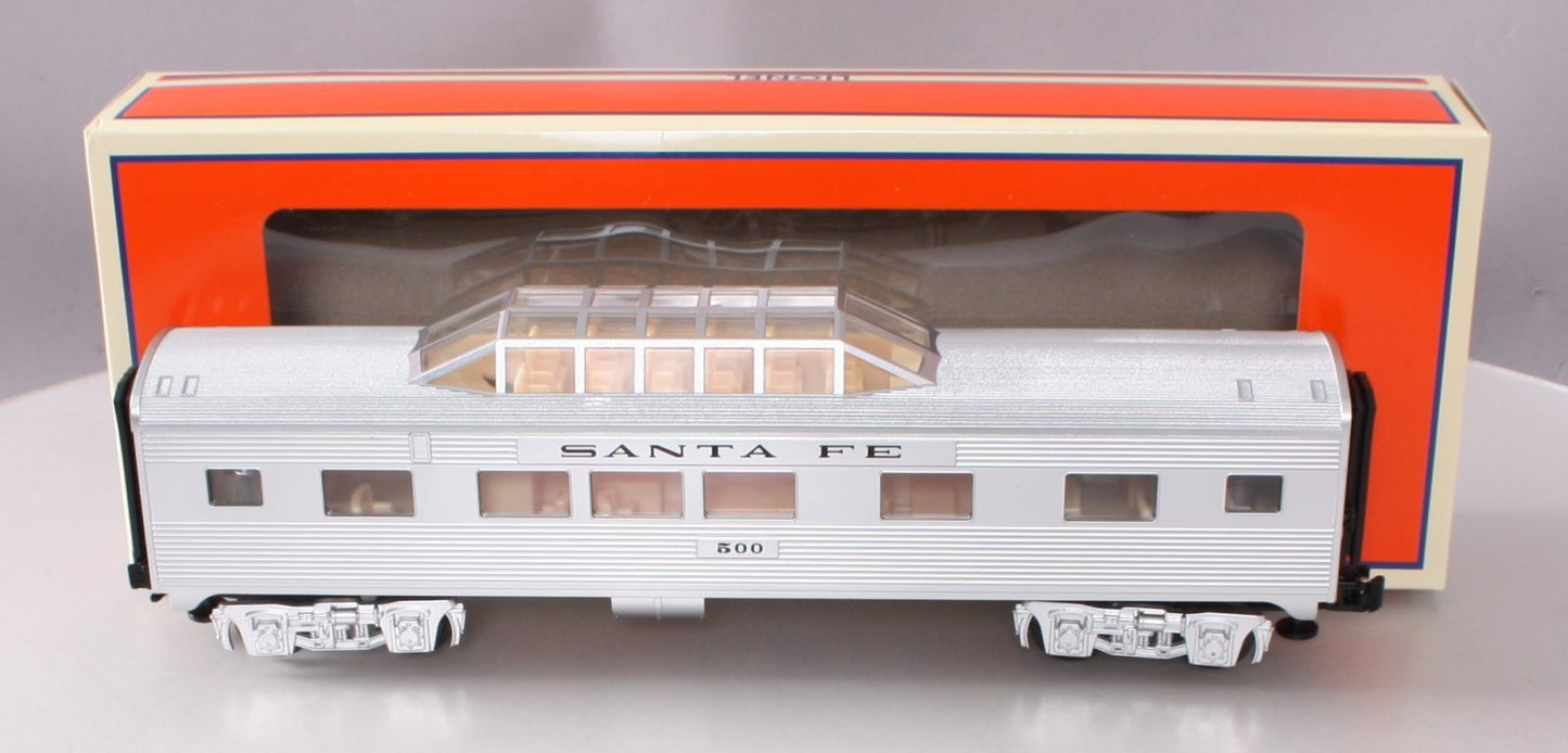 Lionel 6-84725 O Santa Fe Add-On Vista Dome Car #500 LN/Box