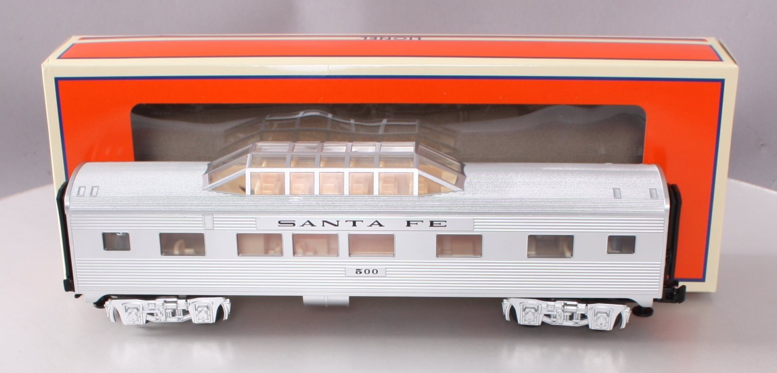 Lionel 6-84725 O Santa Fe Add-On Vista Dome Car #500 LN/Box