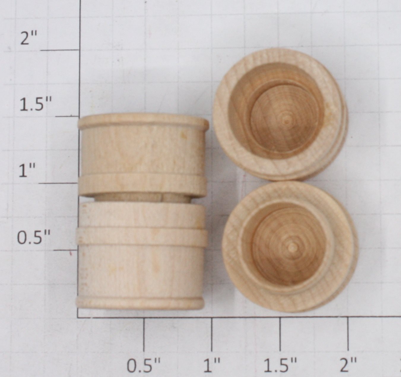 Lionel 209-5 1-7/16" 2-Piece Small Wood Barrel Drum