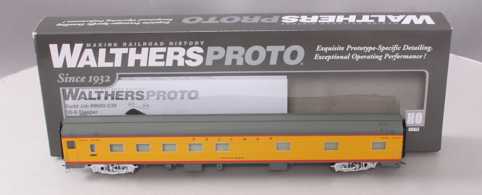 Walthers 920-9545 HO Union Pacific '85 Budd Pacific Series 10-6 Sleeper