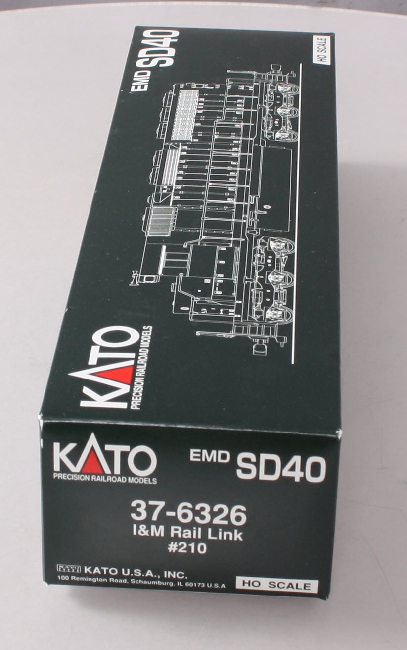 Kato 37-6326 HO I&M Rail Link SD40 Diesel Locomotive #210