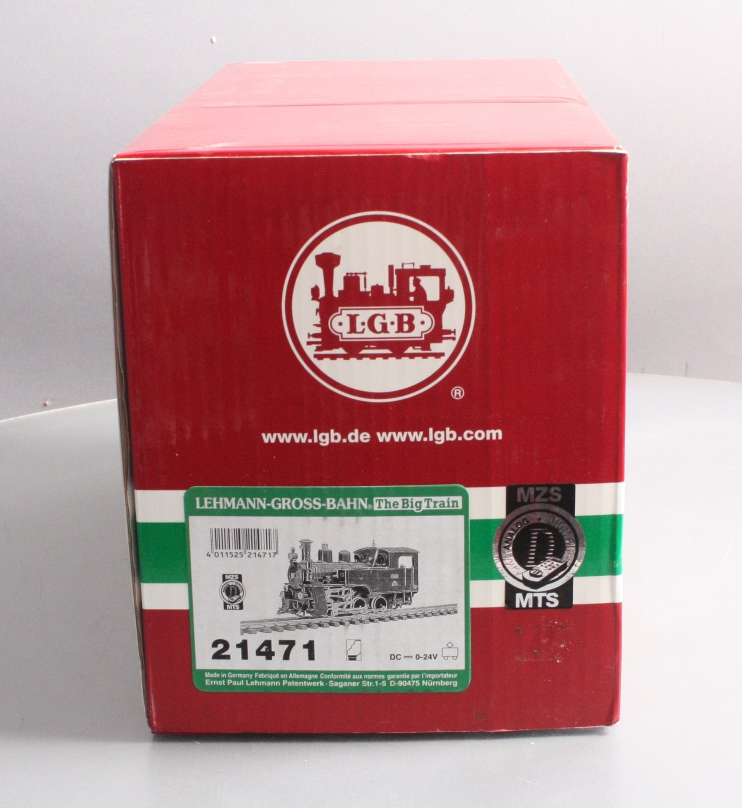 LGB 21471 SBB BrYnig HG 3/3 Rack Steam Loco #1068