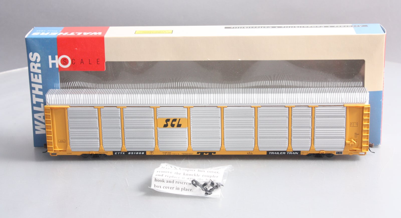 Walthers 932-4868 HO SCL Thrall 89' Tri-Level AutoCarrier #851868 LN/Box