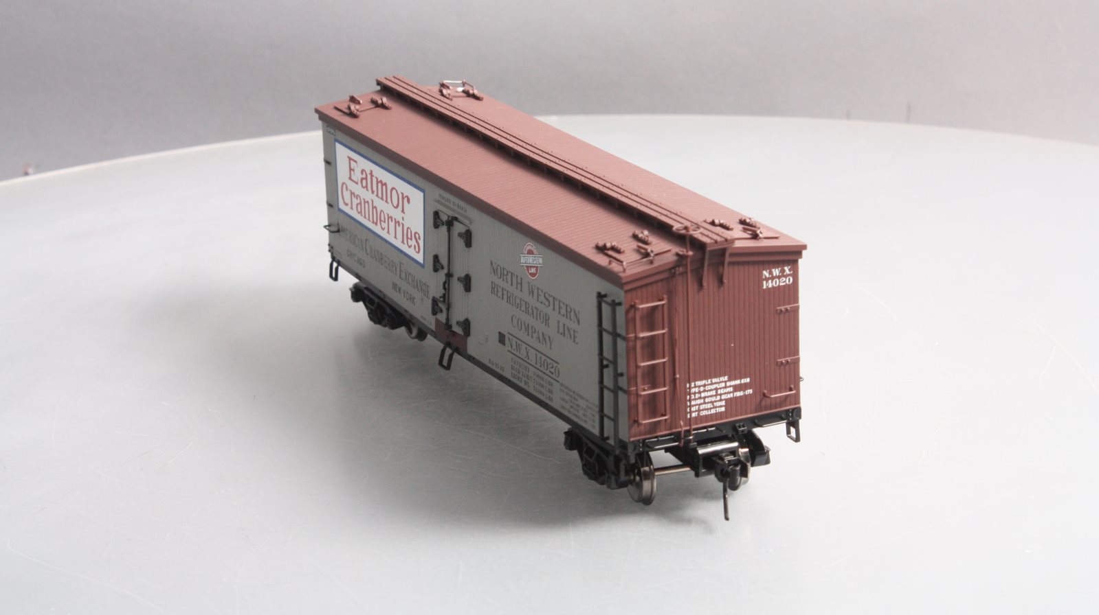 Atlas 9117-1 O Eatmor Cranberries Woodside Refrigerator Car (2 Rail) LN/Box
