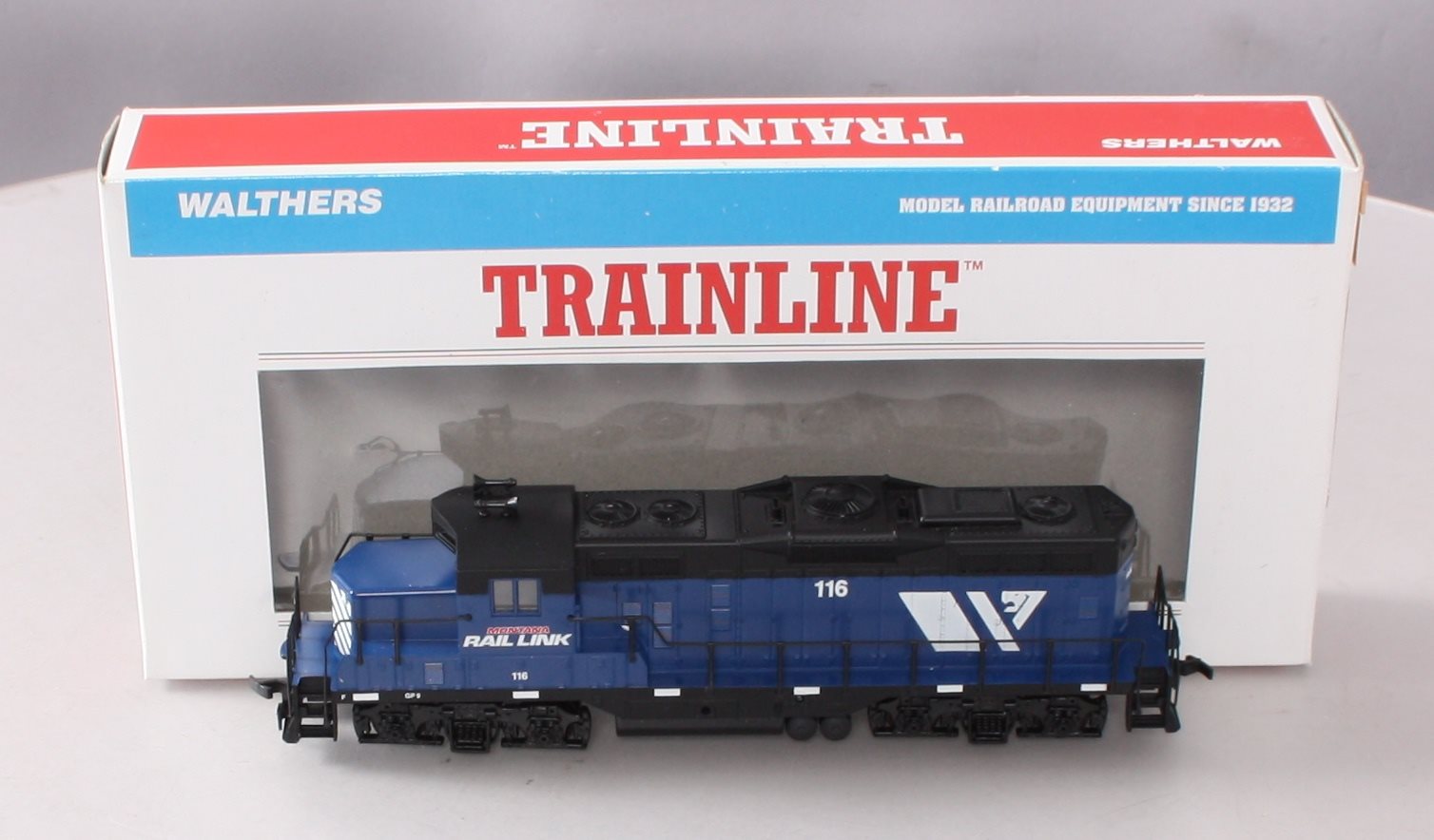Walthers 931-119 HO Montana Rail Link GP9M Powered Diesel Locomotive #116 LN/Box