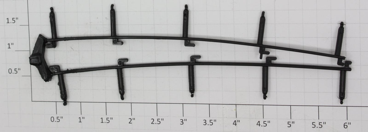 Lionel 8030-25/30 Plastic Right & Left Handrail Stanchion Set