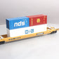 MTH 20-95232 O TTX Husky Stack Car w/2 20' Containers and a 40' Container