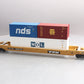 MTH 20-95232 O TTX Husky Stack Car w/2 20' Containers and a 40' Container