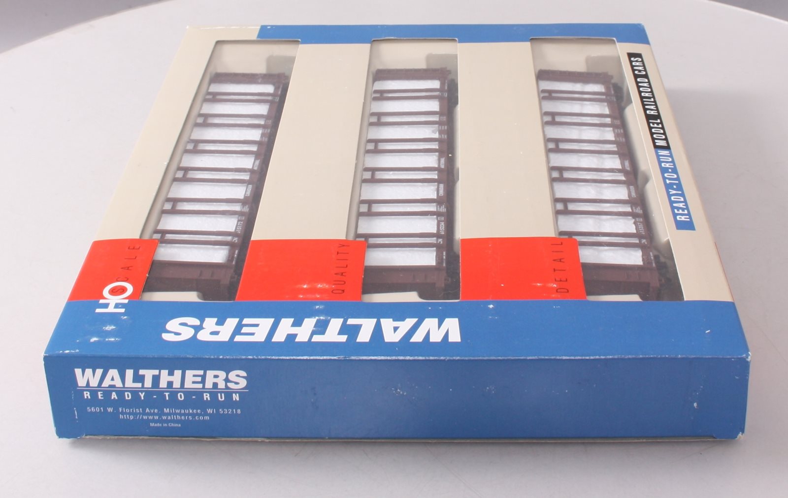 Walthers 932-33151 HO Canadian National 63' Pulpwood Flatcars (Set of 3) LN/Box