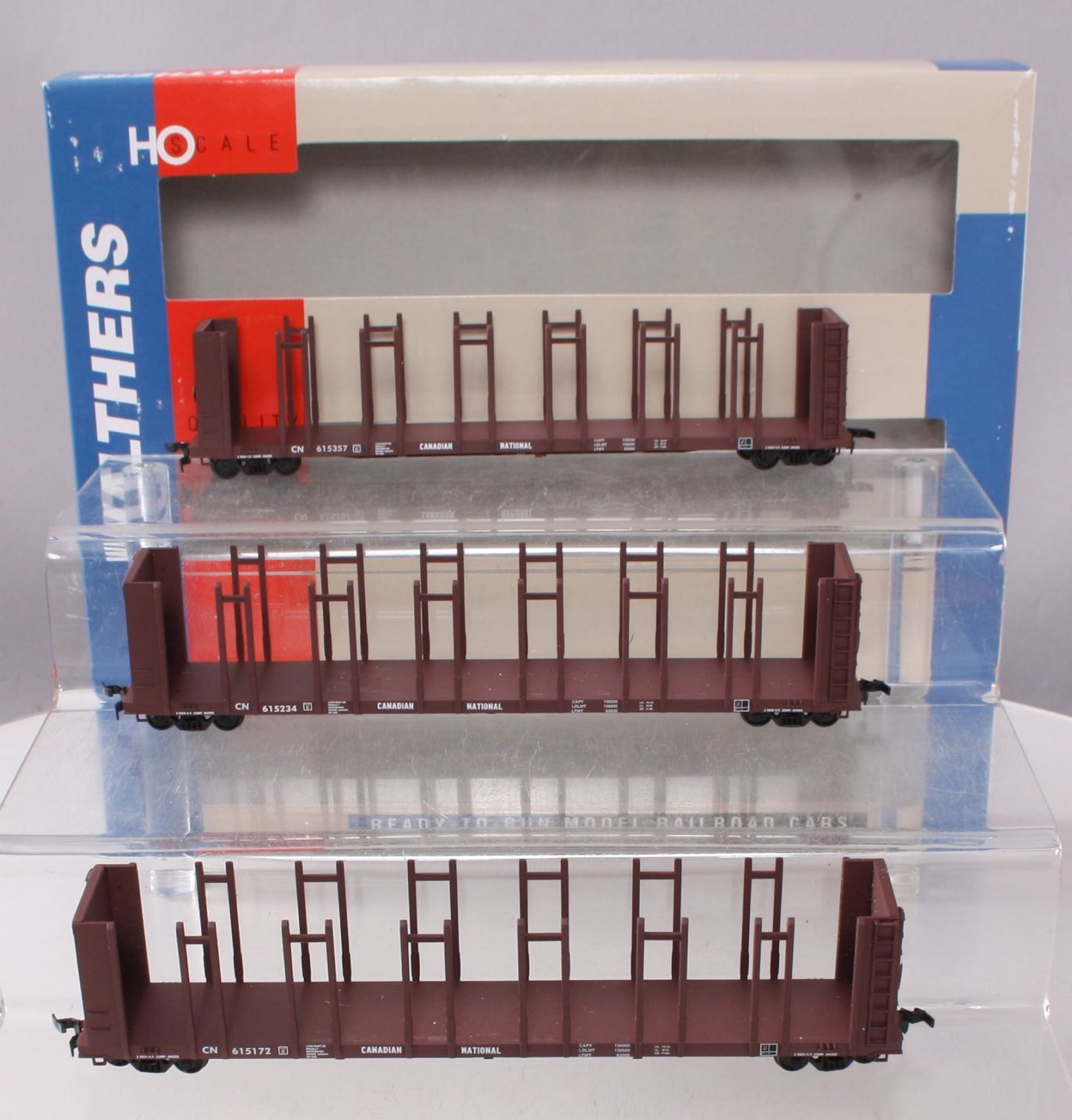 Walthers 932-33151 HO Canadian National 63' Pulpwood Flatcars (Set of 3) LN/Box