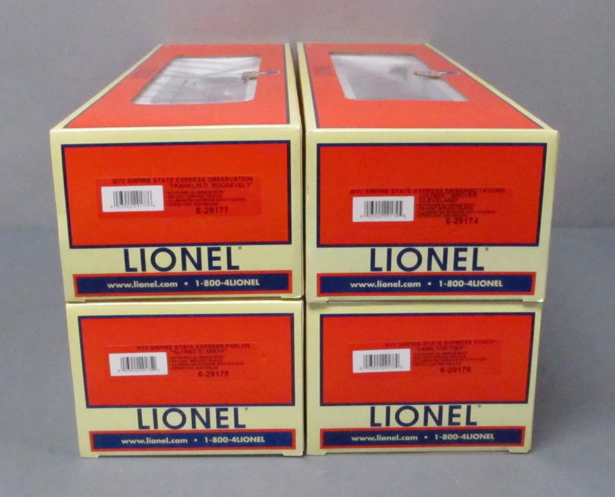 Lionel 6-29173 O New York Central Empire State Express Passenger Cars (Set of 4) MT/Box