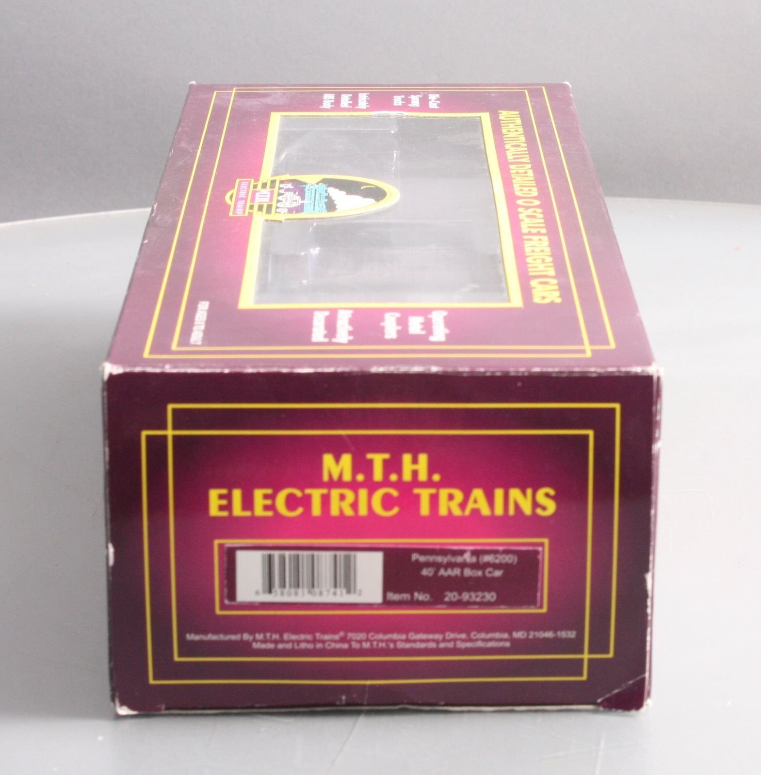 MTH 20-93230 O Pennsylvania 40' AAR Boxcar #6200 LN/Box