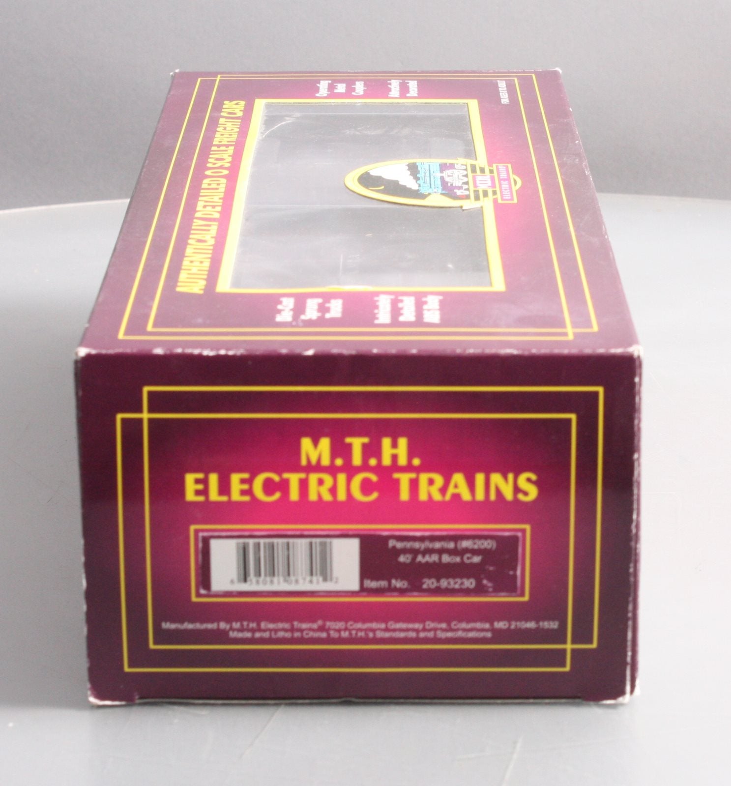 MTH 20-93230 O Pennsylvania 40' AAR Boxcar #6200 LN/Box
