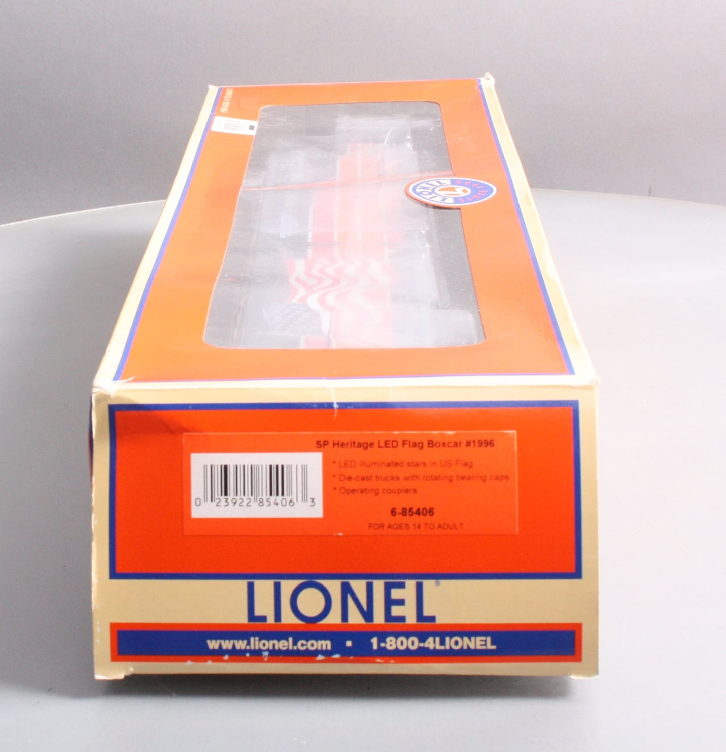 Lionel 6-85406 O Southern Pacific Heritage LED Flag Boxcar #1996