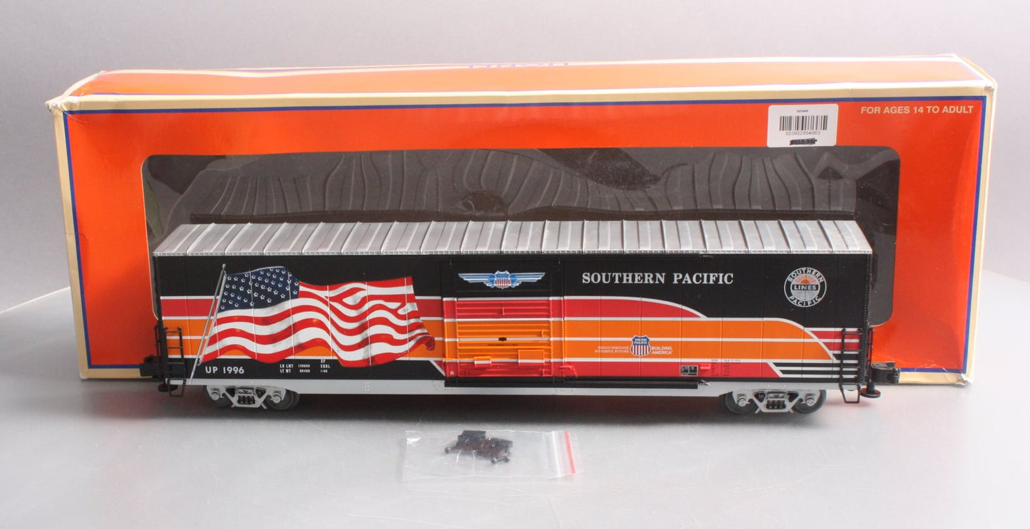 Lionel 6-85406 O Southern Pacific Heritage LED Flag Boxcar #1996