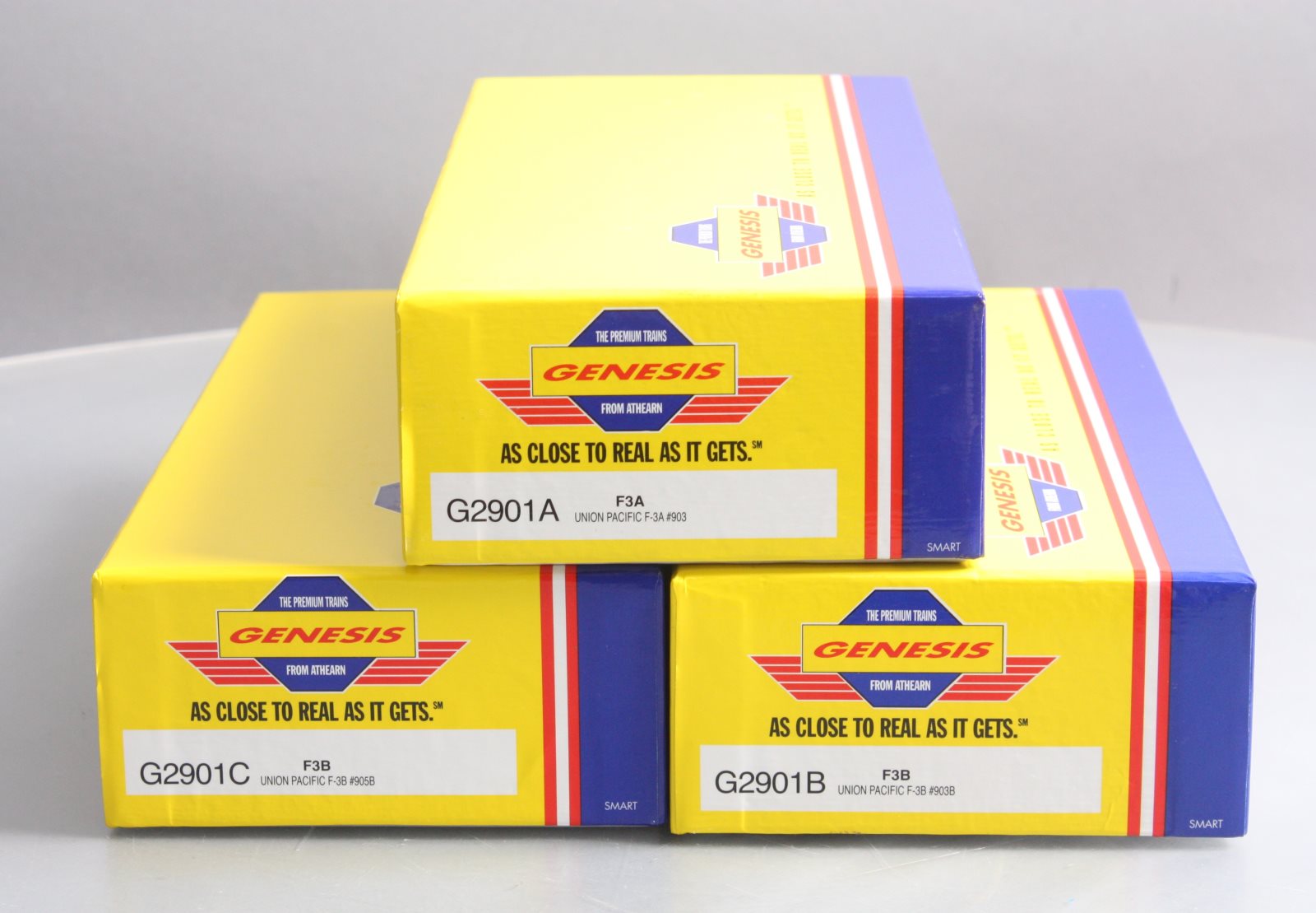 Athearn G2901 HO Scale Union Pacific F3A/F3B/F3B Diesel Locomotive Set LN/Box