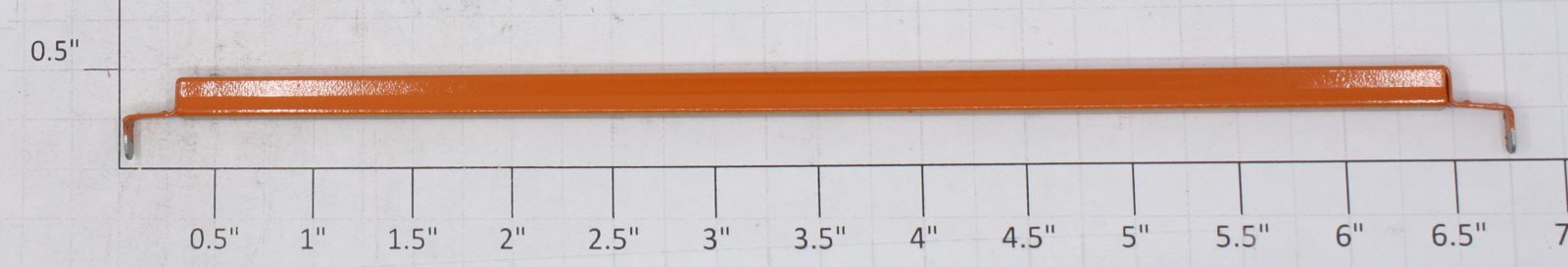 Lionel 806-24 Long Orange Cattle Car Door Guide (6.75